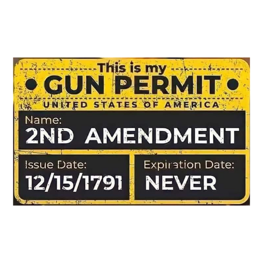 Gun Permit Sticker